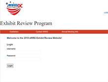 Tablet Screenshot of exhibits.arrs.org